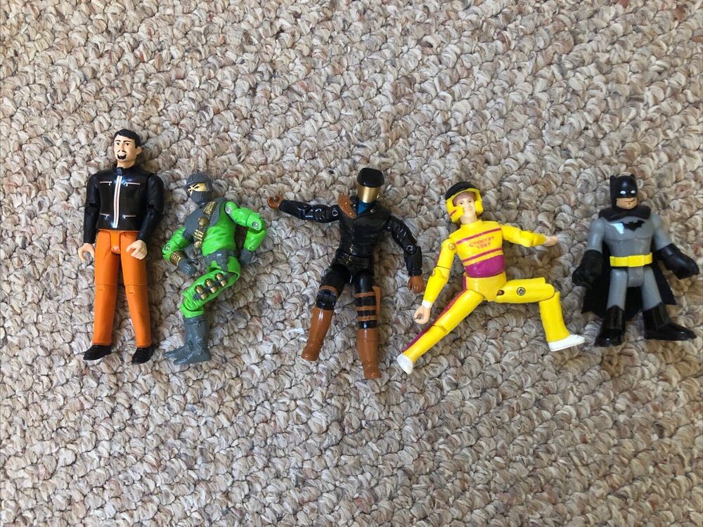 Vintage 1980's Action Figures 3" Lot of 5‎ Collectables